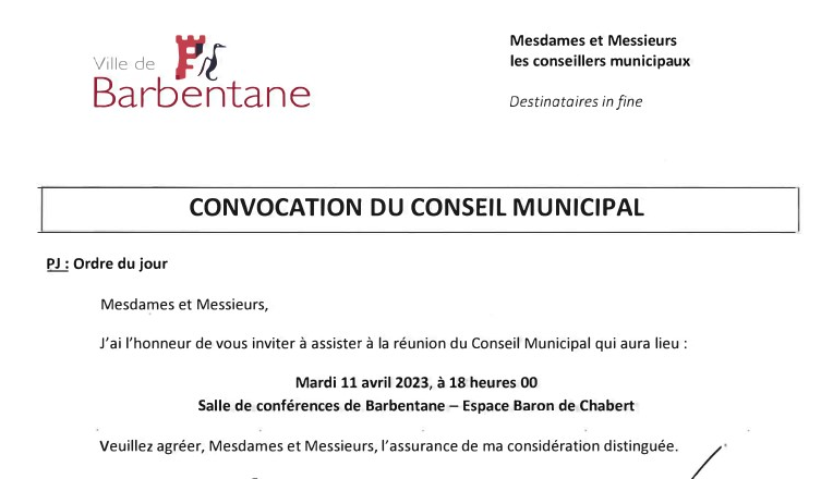 Conseil municipal