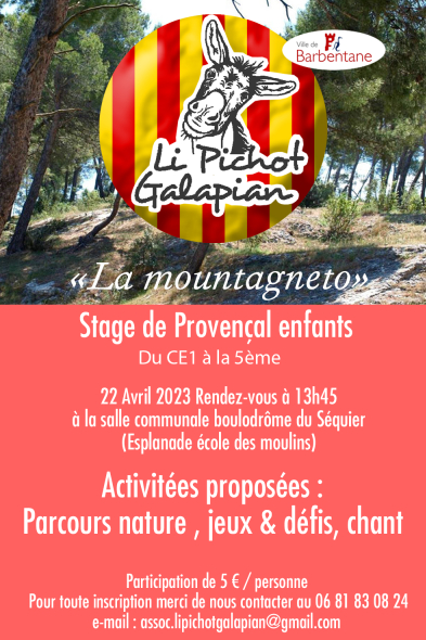 Stage de Provençal enfants