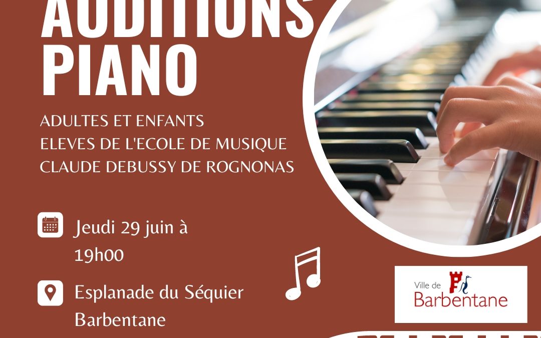 Auditions de piano