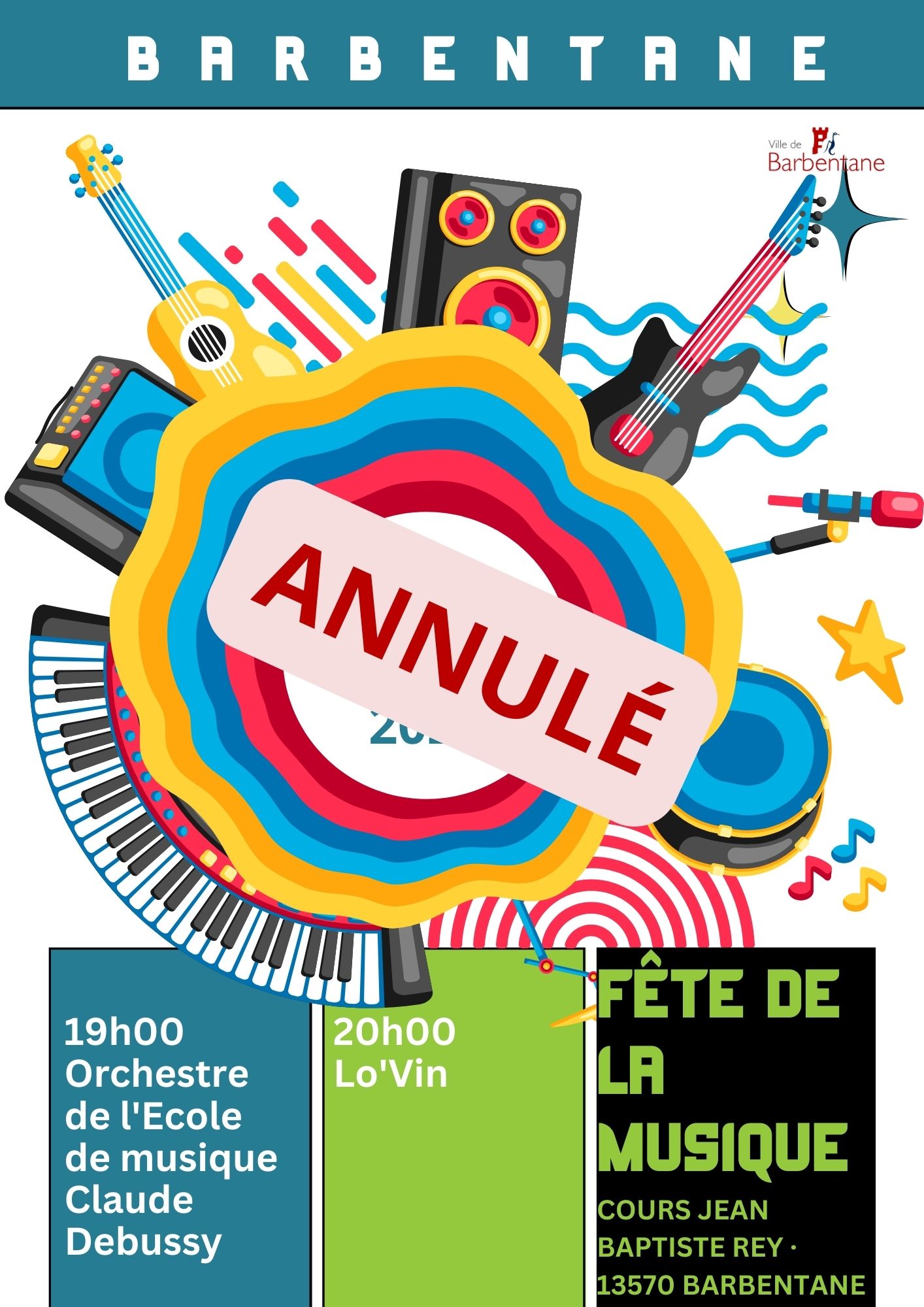 Colorful Illustrated Music Concert Proposal Cover Page