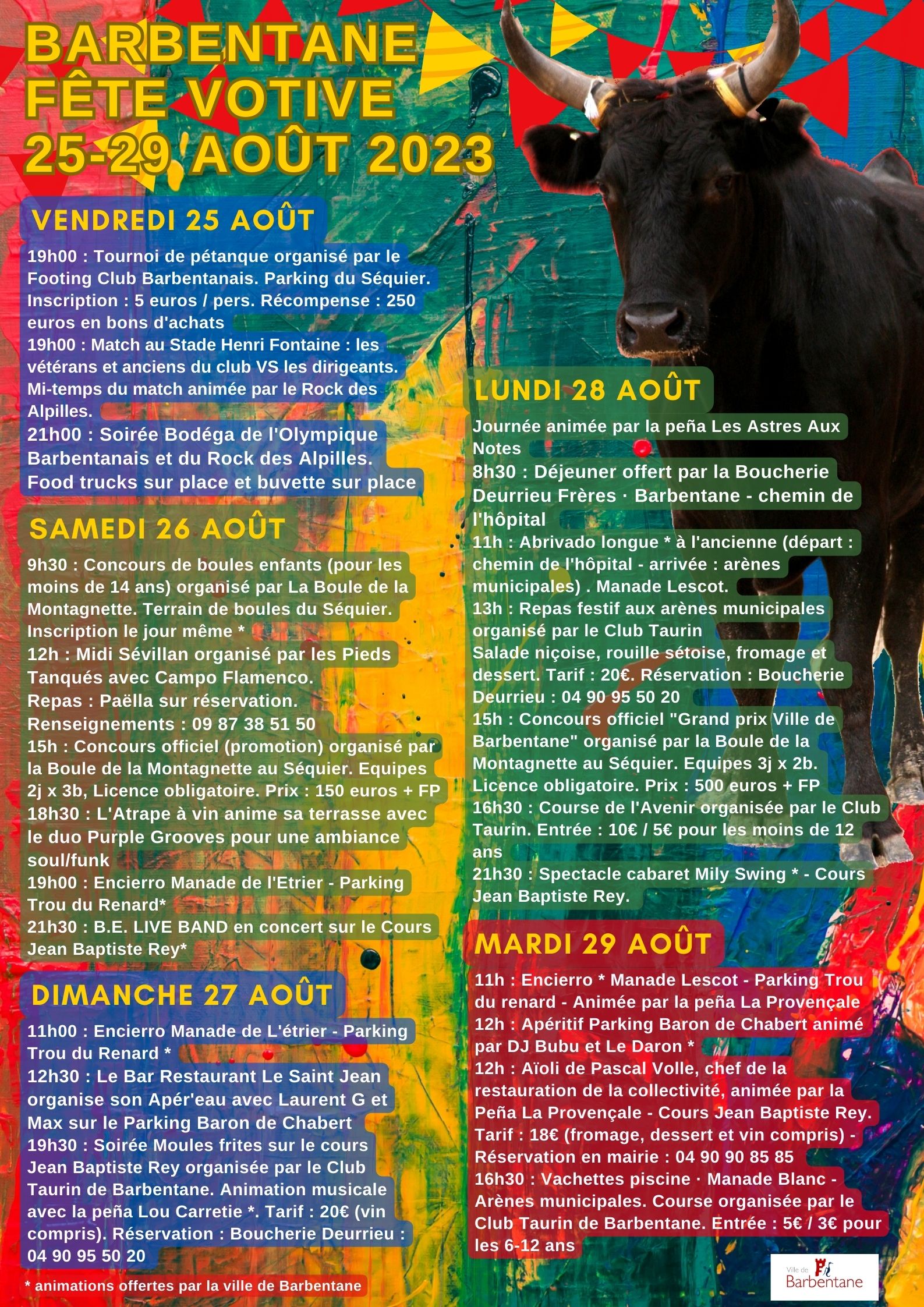 Affiche fêtes de village ferias (3)