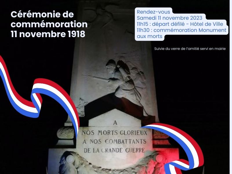 Commémoration du 11 novembre 1918