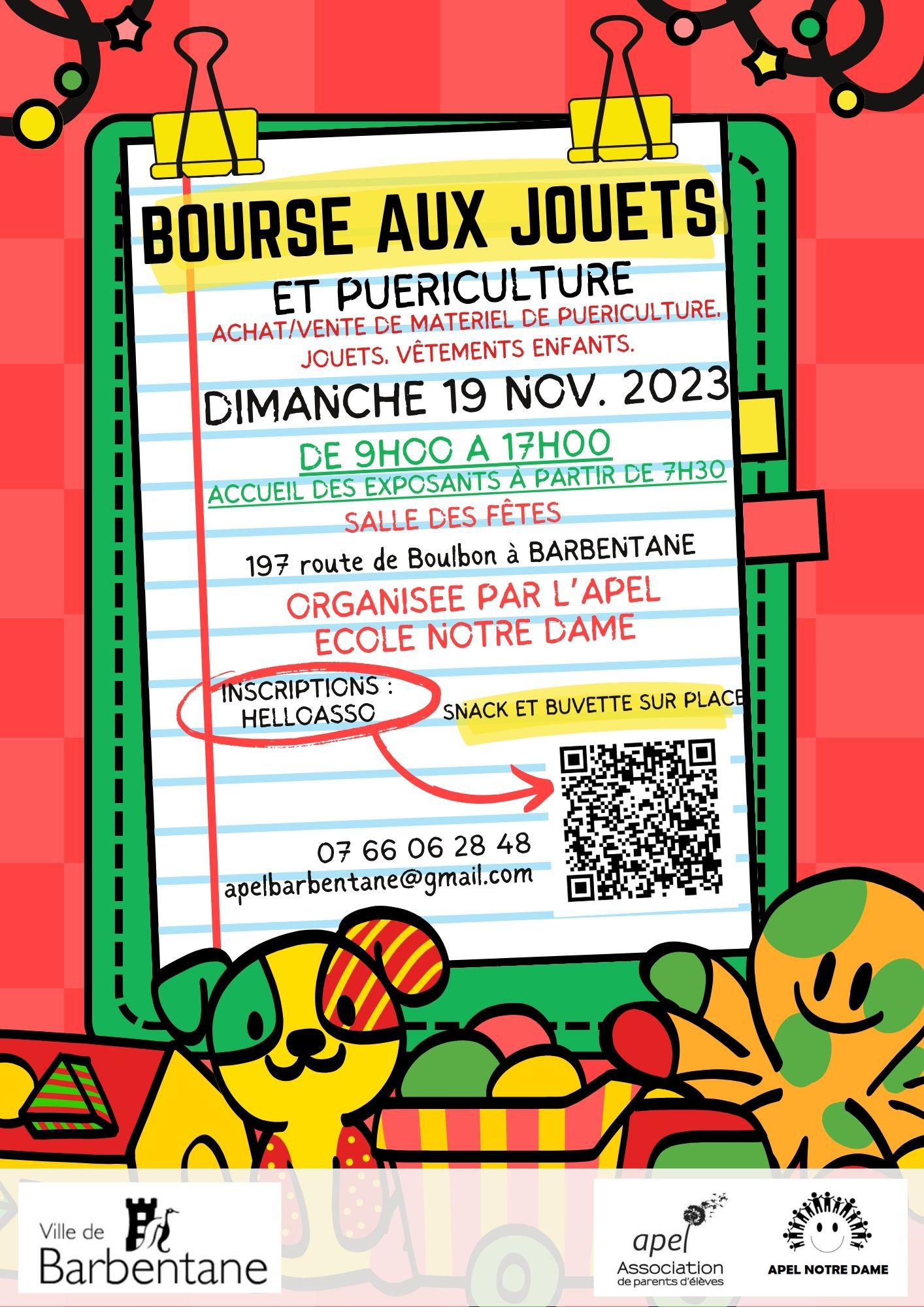 Bourse aux Jouets APEL Notre Dame