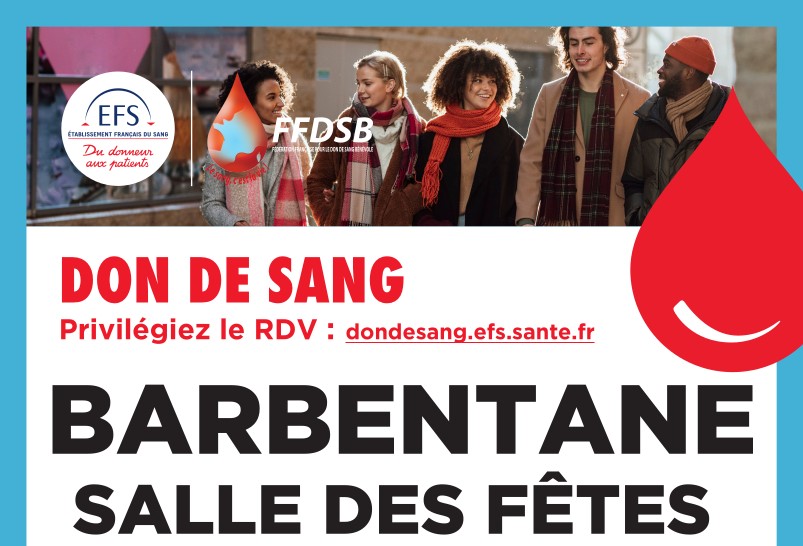 Collecte de Sang – Communiqué de l’EFS