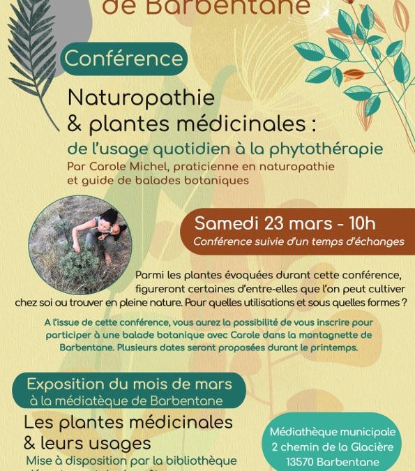 CONFERENCE : NATUROPATHIE ET PLANTES MEDICINALES