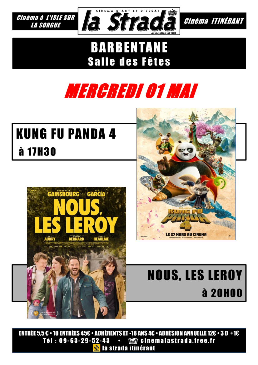 Programme cinéma mai