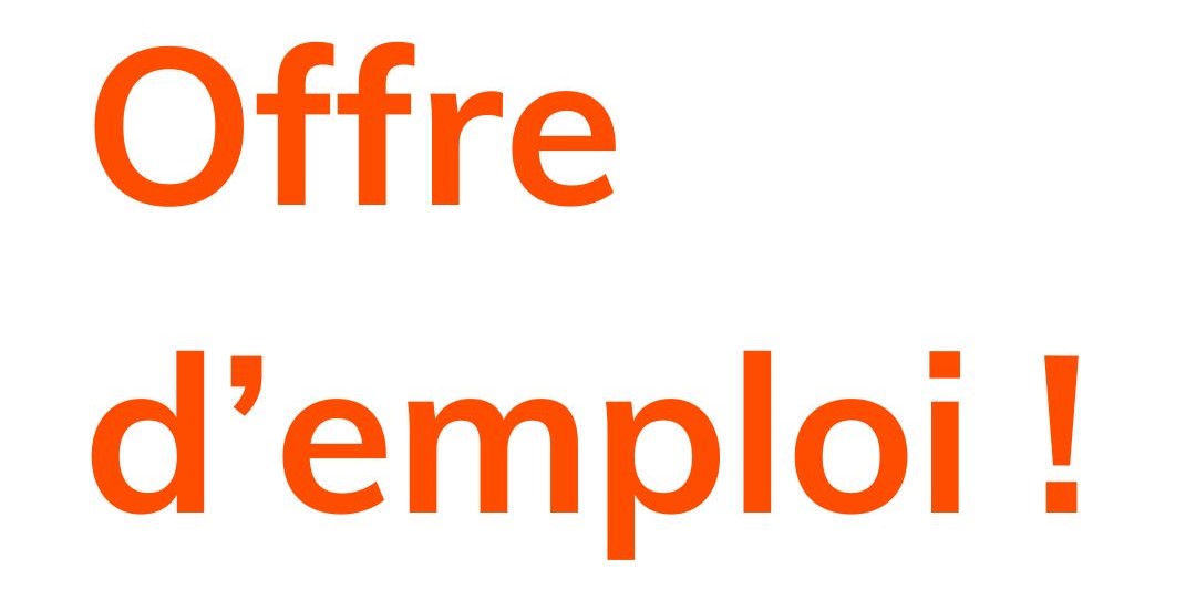 OFFRE D’EMPLOI