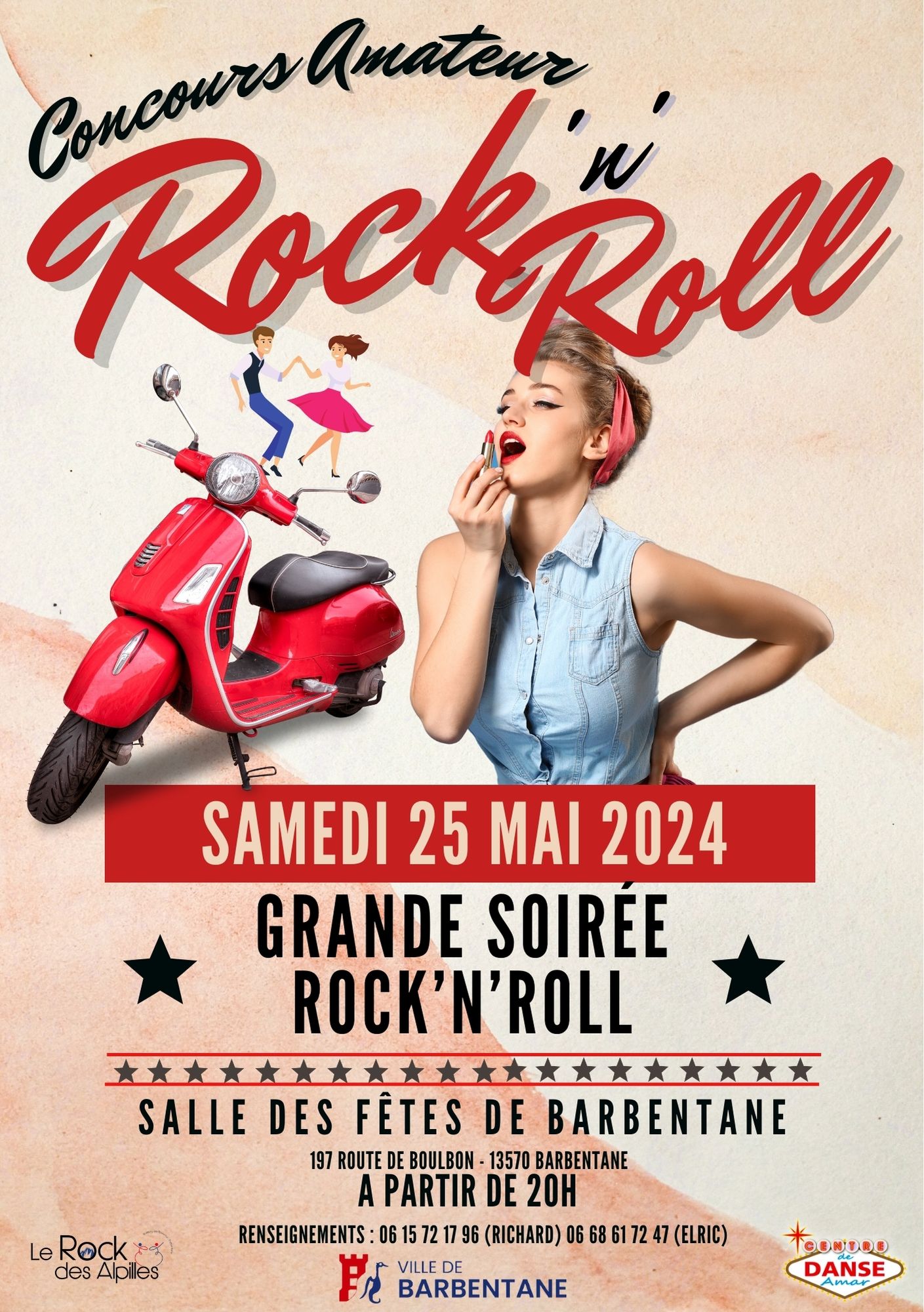 Grande soirée Rock'n'roll le samedi 25 mai 2024