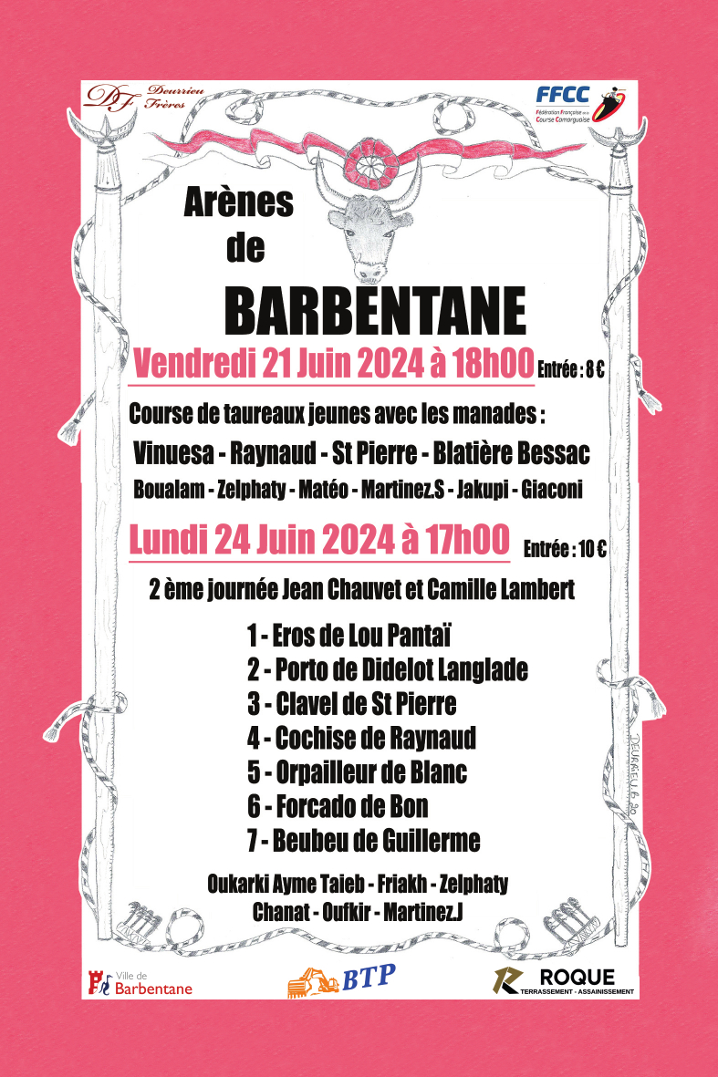 JUIN AFFICHE club taurin