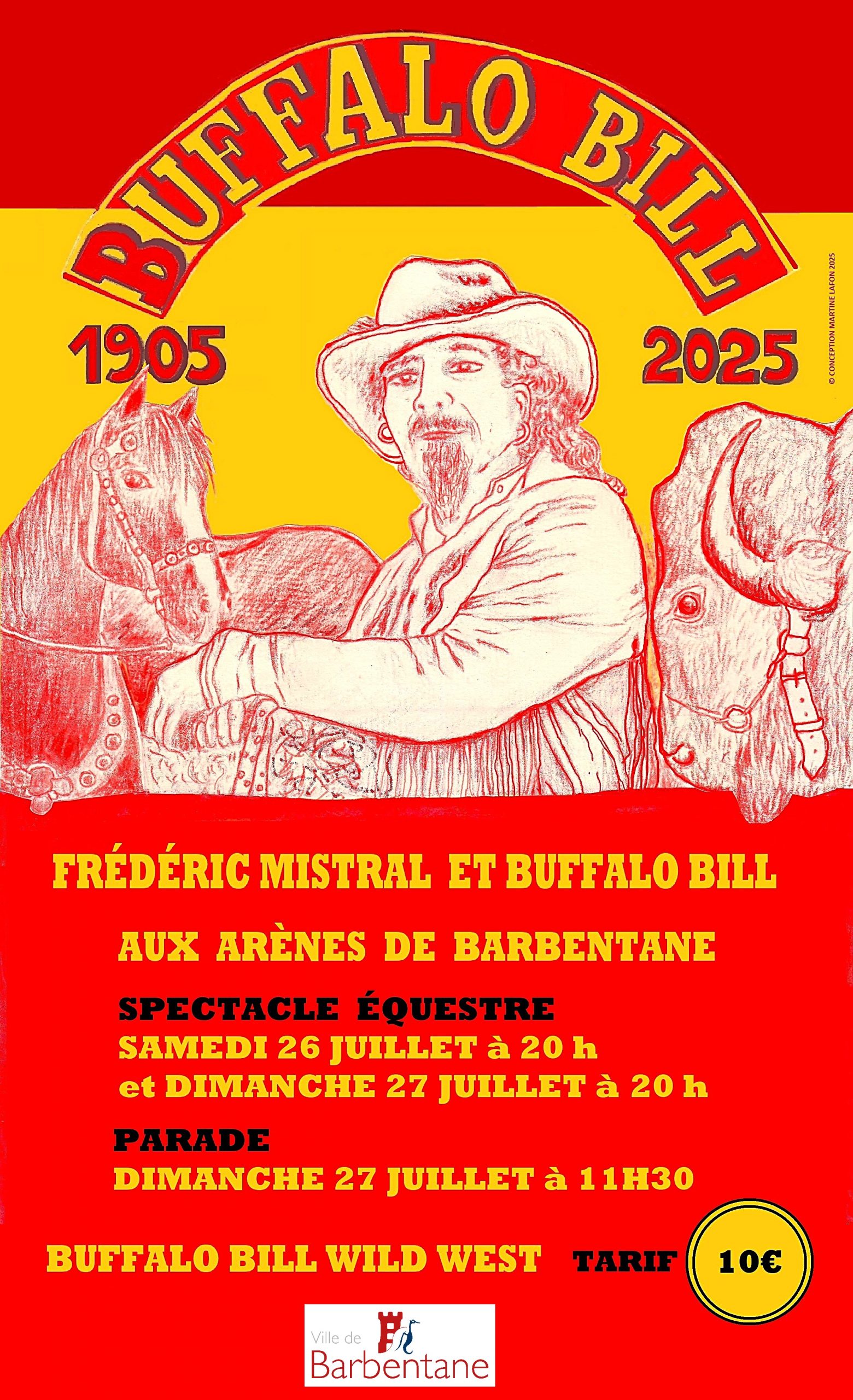 26 et 27 juillet. affiche validée BuffaloBill