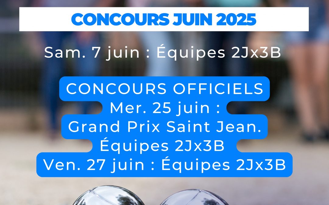 Concours de pétanque
