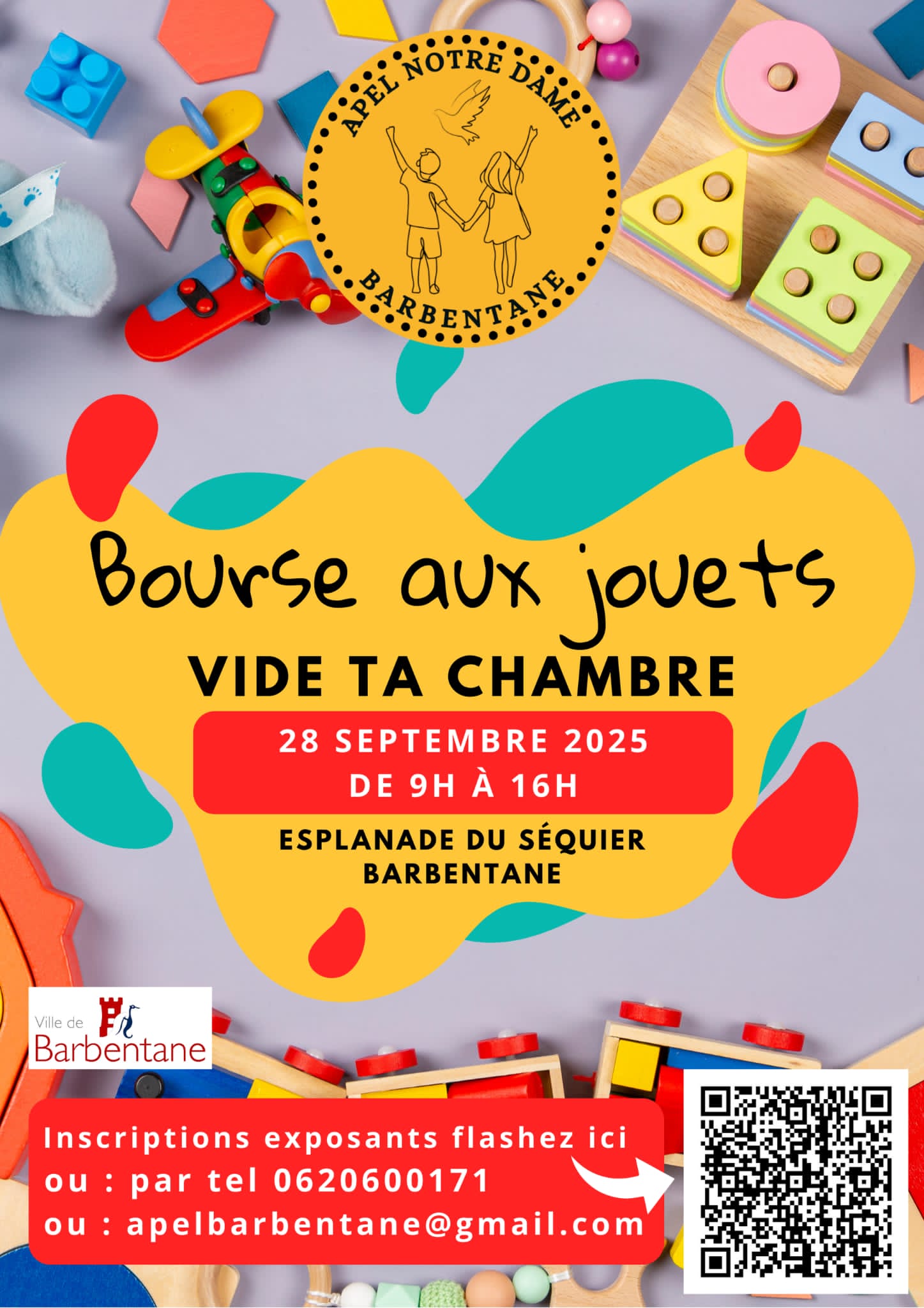 Affiche Bourse aux jouets 2025