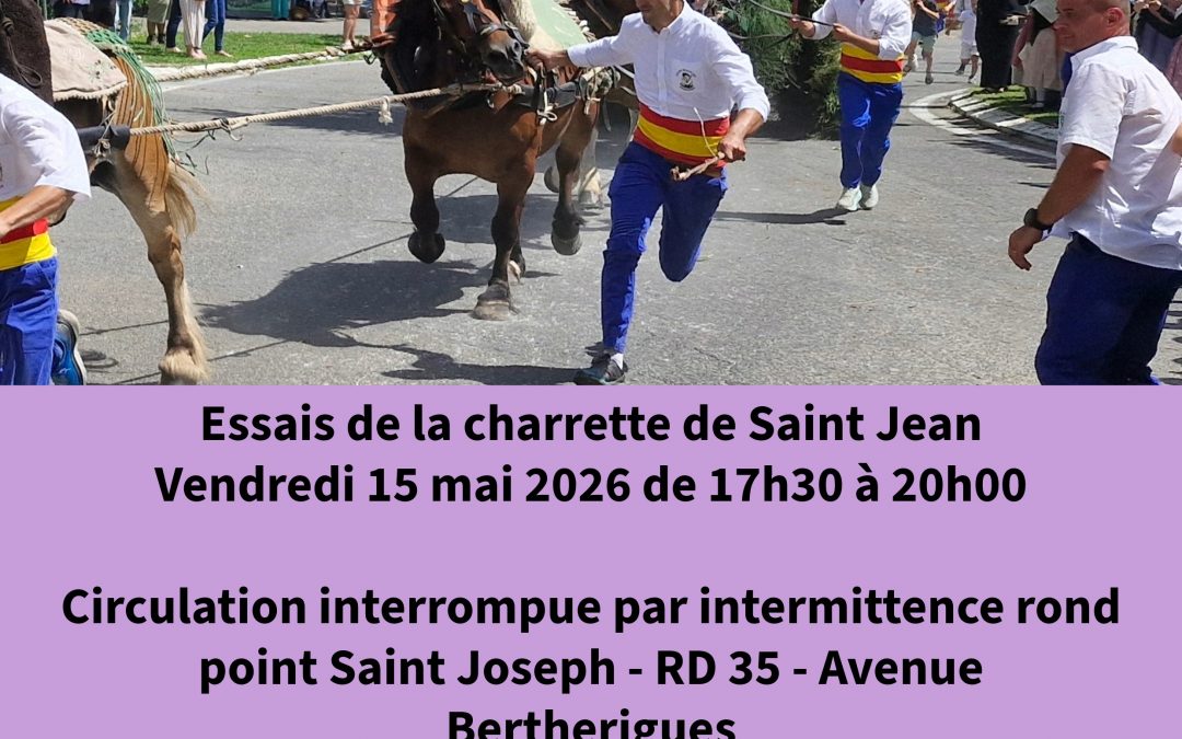 Essais de la Charrette Saint Jean