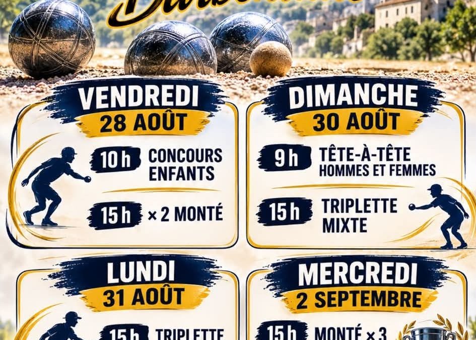 Les concours de la Boule de la Montagnette